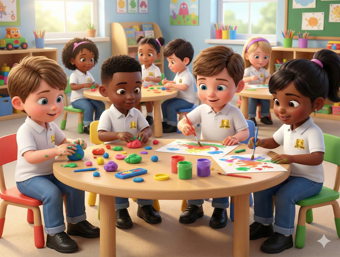 Ilustración representativa del nivel Preescolar
